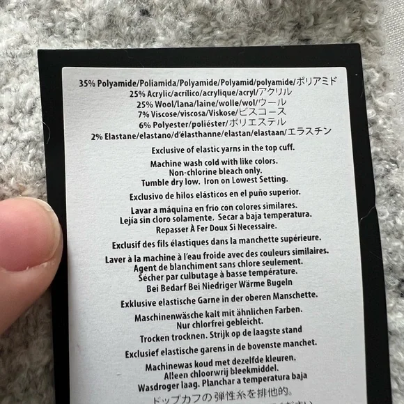 J. Crew Cozy Crew Socks with Pink & Purple Accents - Picture 4 of 5